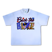 Grape Ice Back the blue with lightning bolt Urban Heavy Tee - Neo Western