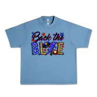 Pebble Blue Back the blue with lightning bolt Urban Heavy Tee - Neo Western