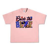 Salmon Back the blue with lightning bolt Urban Heavy Tee - Neo Western