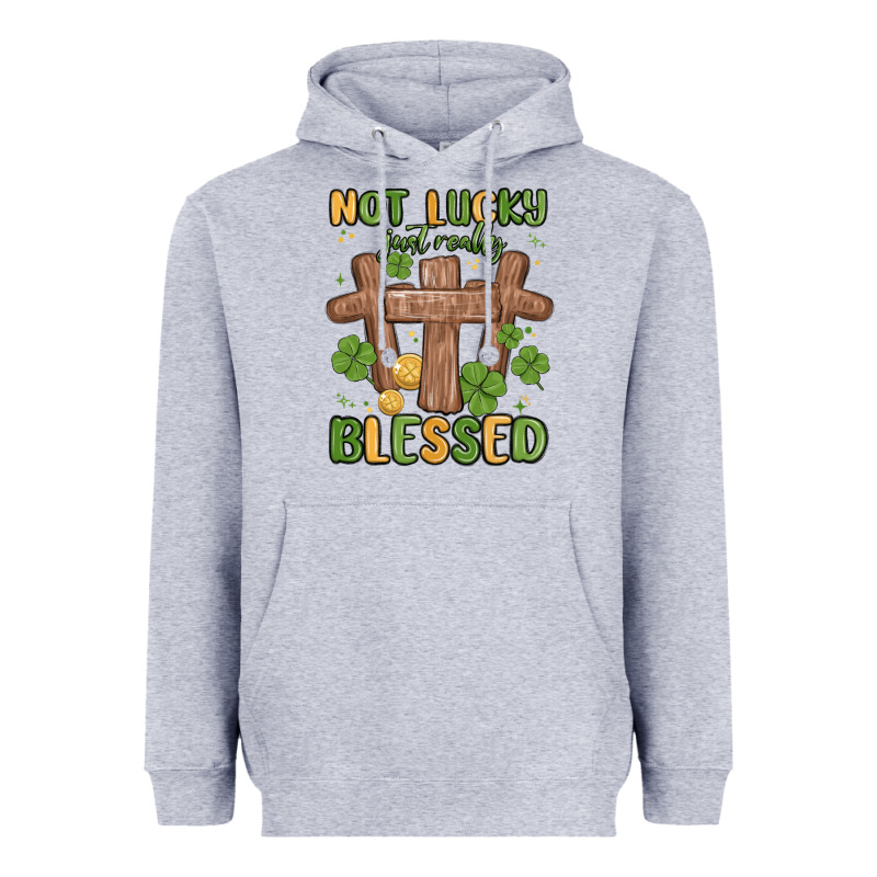 Not Lucky Just Really Blessed Malia Heavyweight Hoodie by MaliasSmallBusiness | Teevron