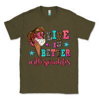 Army Green life is better with sprinkles Classic Tee - AdoDesignShop
