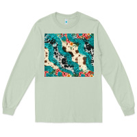 Matcha turquoise glitter cowhide Long Sleeve Tee - JahusDesignShop