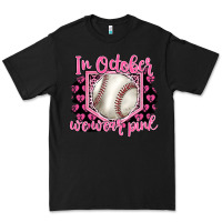 Black in october we wear pink baseball Premium Tee - BarkalooDesign