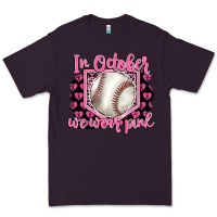 Plum in october we wear pink baseball Premium Tee - BarkalooDesign