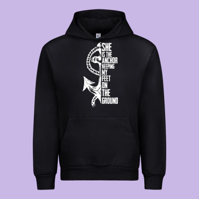 She Is The Anchor Keeping My Feet On The Ground Urban Hoodie Designed By Bettercallsaul