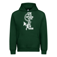 Forest Green she is the anchor keeping my feet on the ground Urban Hoodie - Bettercallsaul