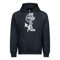 Navy she is the anchor keeping my feet on the ground Urban Hoodie - Bettercallsaul