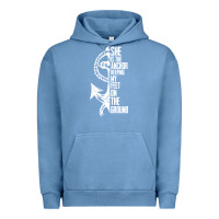 Pigment Pebble Blue she is the anchor keeping my feet on the ground Urban Hoodie - Bettercallsaul