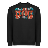 Black mini American football Heavyweight Sweatshirt - Zillion Design Studio