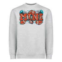 Heather Grey mini American football Heavyweight Sweatshirt - Zillion Design Studio