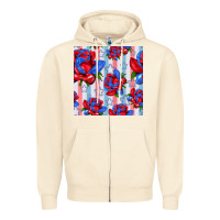 Sandshell patriotic roses Zipper Hoodie - BundleAndBundleShop