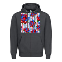 Smoke patriotic roses Zipper Hoodie - BundleAndBundleShop