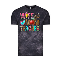 Cloud Black wife mom teacher Vintage Tee - Zillion Design Studio