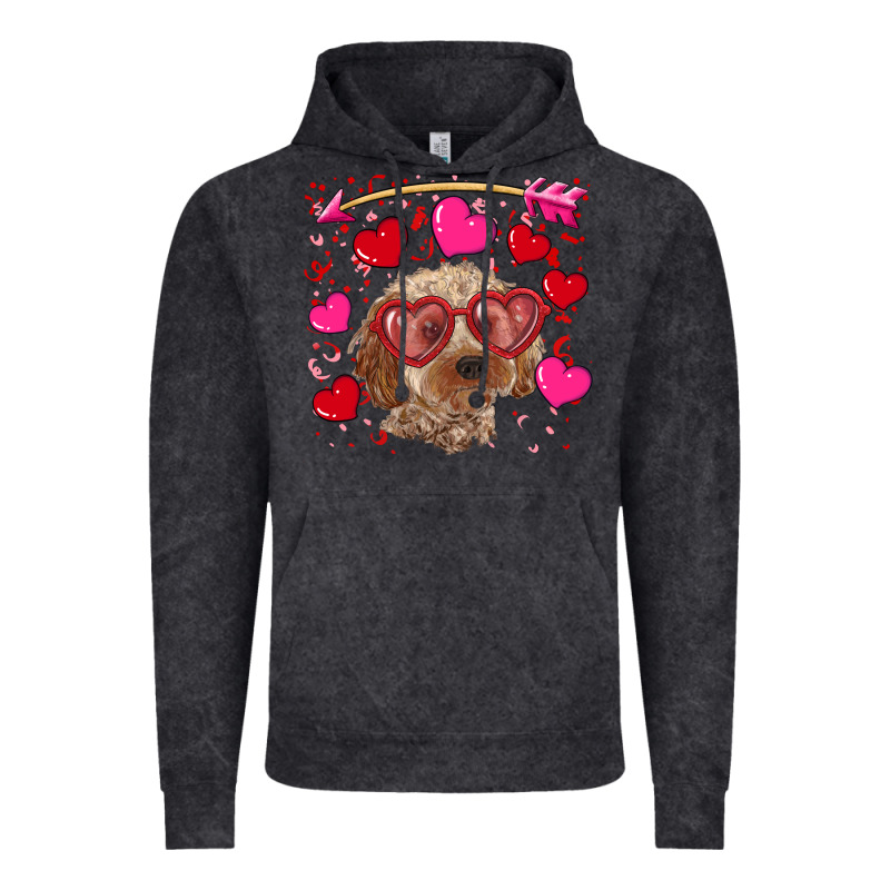 Valentine's Day Cockapoo Vintage Hoodie by RanaPortraitStore | Teevron