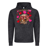 Vintage Black valentine's day cockapoo Vintage Hoodie - RanaPortraitStore