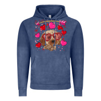 Vintage Denim valentine's day cockapoo Vintage Hoodie - RanaPortraitStore