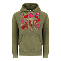 Vintage Olive valentine's day cockapoo Vintage Hoodie - RanaPortraitStore