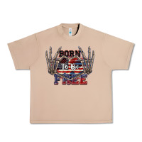 Burro Born to be free 4th of July Urban Heavy Tee - CowGirlArtShop