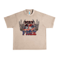 French Oak Born to be free 4th of July Urban Heavy Tee - CowGirlArtShop