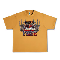 Peanut Butter Born to be free 4th of July Urban Heavy Tee - CowGirlArtShop