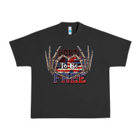 Pigment Black Born to be free 4th of July Urban Heavy Tee - CowGirlArtShop
