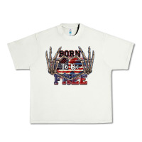 Born To Be Free 4th Of July Urban Heavy Tee | Teevron
