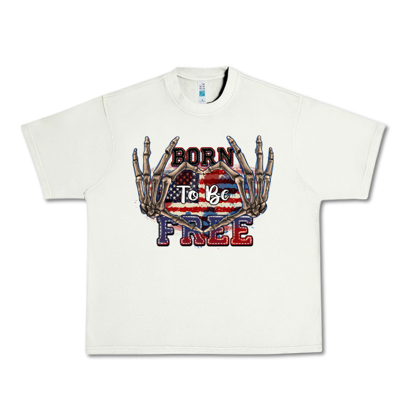 Born To Be Free 4th Of July Urban Heavy Tee by CowGirlArtShop | Teevron