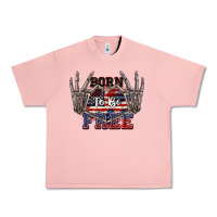 Salmon Born to be free 4th of July Urban Heavy Tee - CowGirlArtShop