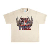 Sandshell Born to be free 4th of July Urban Heavy Tee - CowGirlArtShop