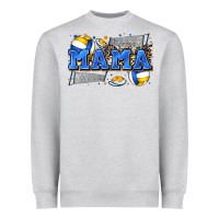 Heather Grey mama volleyball Heavyweight Sweatshirt - Zillion Design Studio
