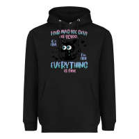 Black i survived 100 days of school cat Heavyweight Hoodie - MaliasSmallBusiness