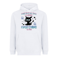 White i survived 100 days of school cat Heavyweight Hoodie - MaliasSmallBusiness