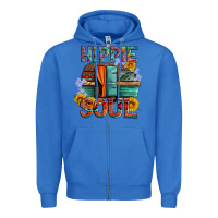 True Royal hippie soul with caravan and flowers Zipper Hoodie - Artiststas