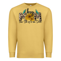 Antique Gold boy mom from son up to sun down Premium Sweatshirt - MaliasSmallBusiness