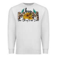 Oatmeal Heather boy mom from son up to sun down Premium Sweatshirt - MaliasSmallBusiness