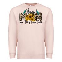 Pale Pink boy mom from son up to sun down Premium Sweatshirt - MaliasSmallBusiness