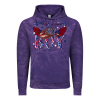Cloud Purple American boy with cowboy Vintage Hoodie - texasbilliewilder