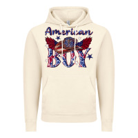 Vintage Artic American boy with cowboy Vintage Hoodie - texasbilliewilder