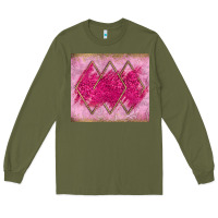 Army Green pink glitter Long Sleeve Tee - JahusDesignShop