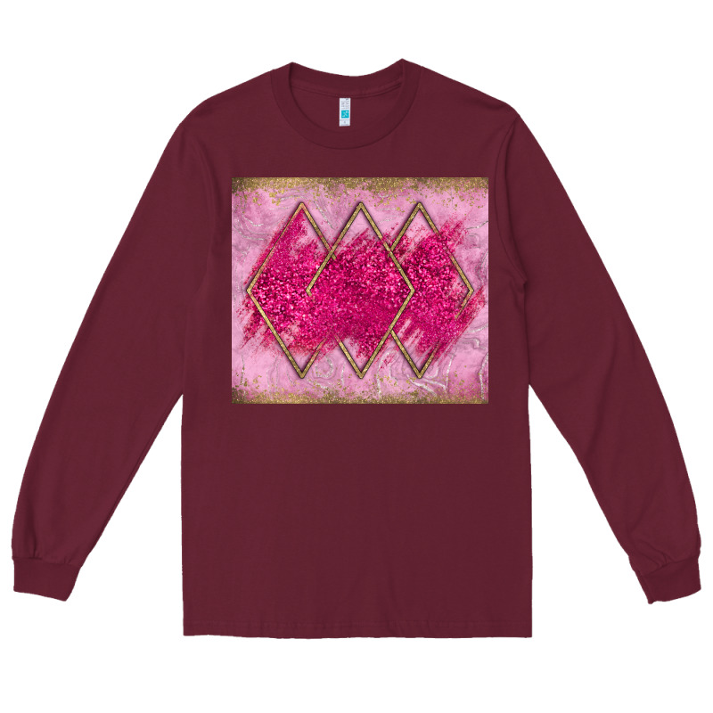 Pink Glitter Long Sleeve Tee by JahusDesignShop | Teevron