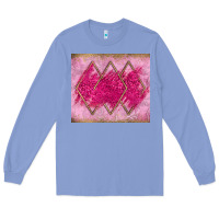 Colony Blue pink glitter Long Sleeve Tee - JahusDesignShop