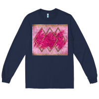 Navy pink glitter Long Sleeve Tee - JahusDesignShop