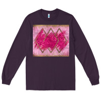 Plum pink glitter Long Sleeve Tee - JahusDesignShop