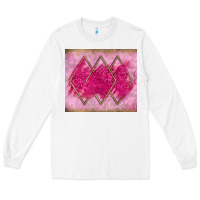 White pink glitter Long Sleeve Tee - JahusDesignShop