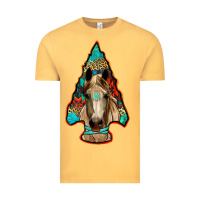 Vintage Mustard arrowhead horse Vintage Tee - RanaPortraitStore