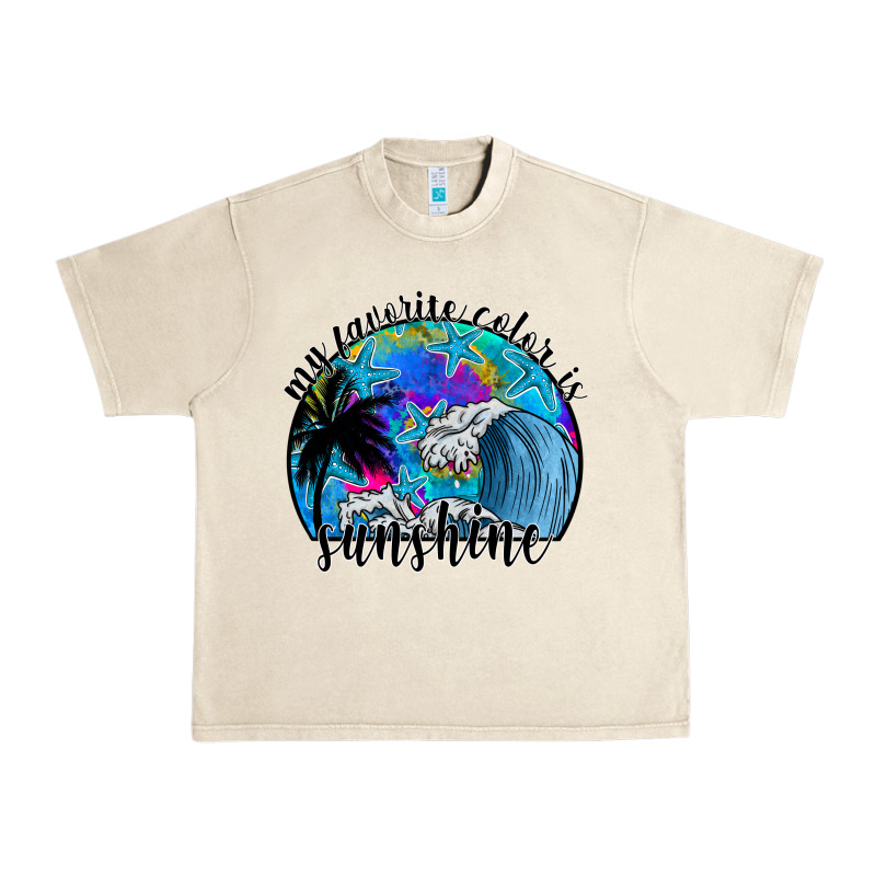 My Favorite Color Is Sunshine Urban Heavy Tee by SublimationCraftShop | Teevron
