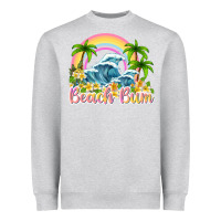 Heather Grey beach bum Heavyweight Sweatshirt - texasbilliewilder