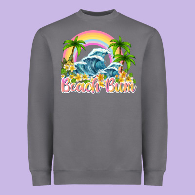 Beach Bum Heavyweight Sweatshirt Designed By Texasbilliewilder