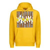 Lemon softball bat seamless pattern Premium Hoodie - BundleAndBundleShop