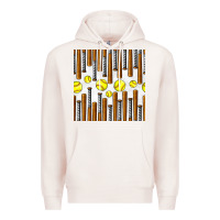 Pale Pink softball bat seamless pattern Premium Hoodie - BundleAndBundleShop